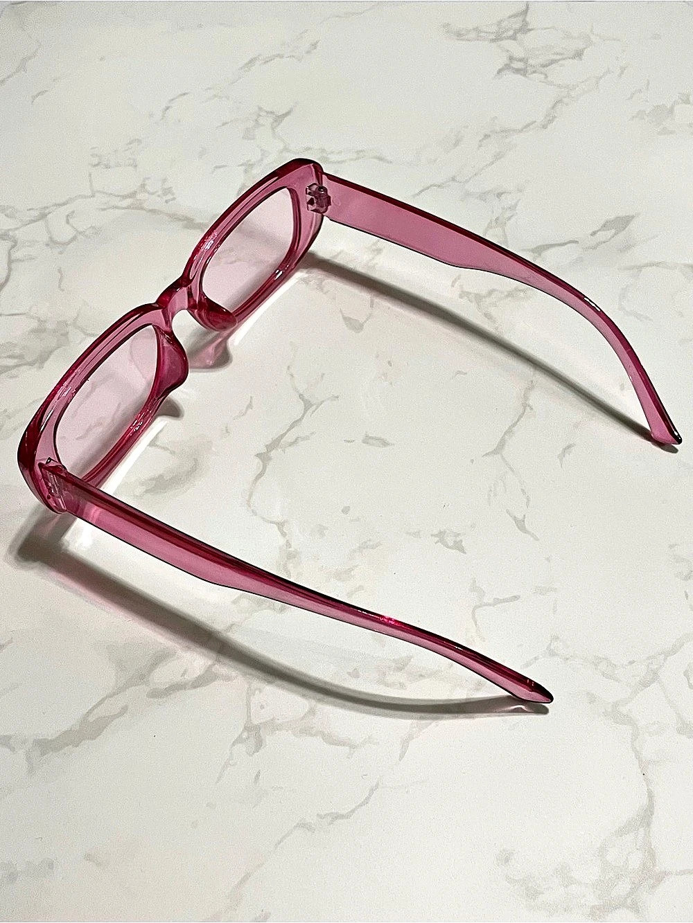Pink Rectangular Glasses - Picture 2 of 2